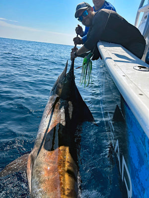 Vintage Jumping Swordfish Jacket Patch Deep Sea Fishing Fish Angler